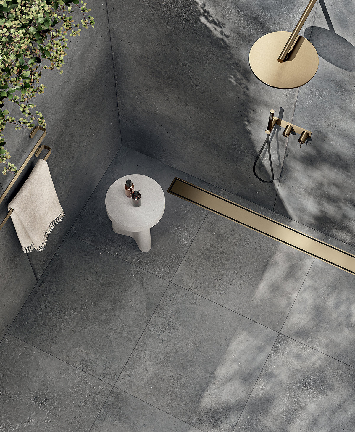 FONDOVALLE - Pigmento Carbone 120x120 - Lastra Ceramica