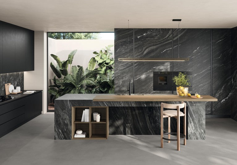 Pavimento in gres porcellanato effetto marmo grigio VENATURA TOUCH 60x120