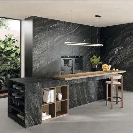 Pavimento in gres porcellanato effetto marmo grigio VENATURA TOUCH 60x120