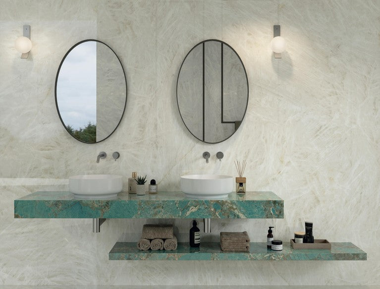 Effetto marmo onice - crystal white matt 60x120