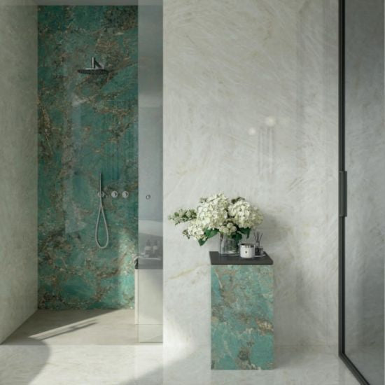 Effetto marmo onice - crystal white matt 60x120