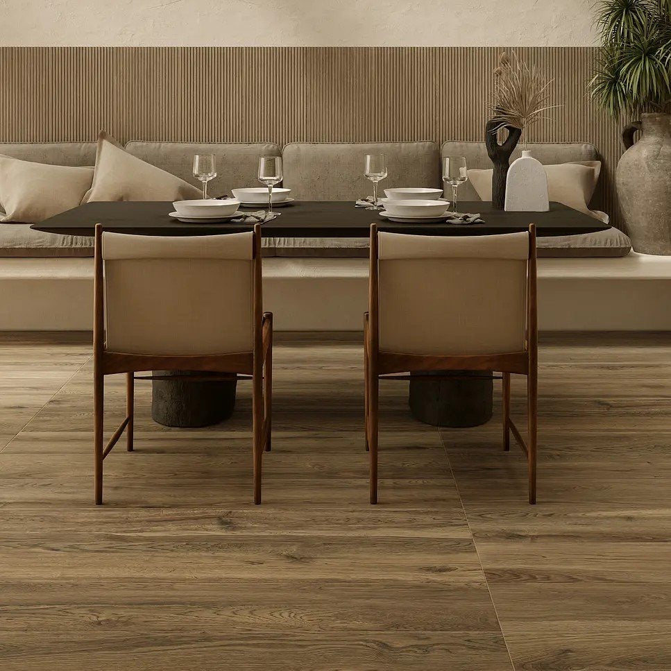 ASCOT - Deep wood iroko/ deep wood walnut 20x120 gres effetto legno