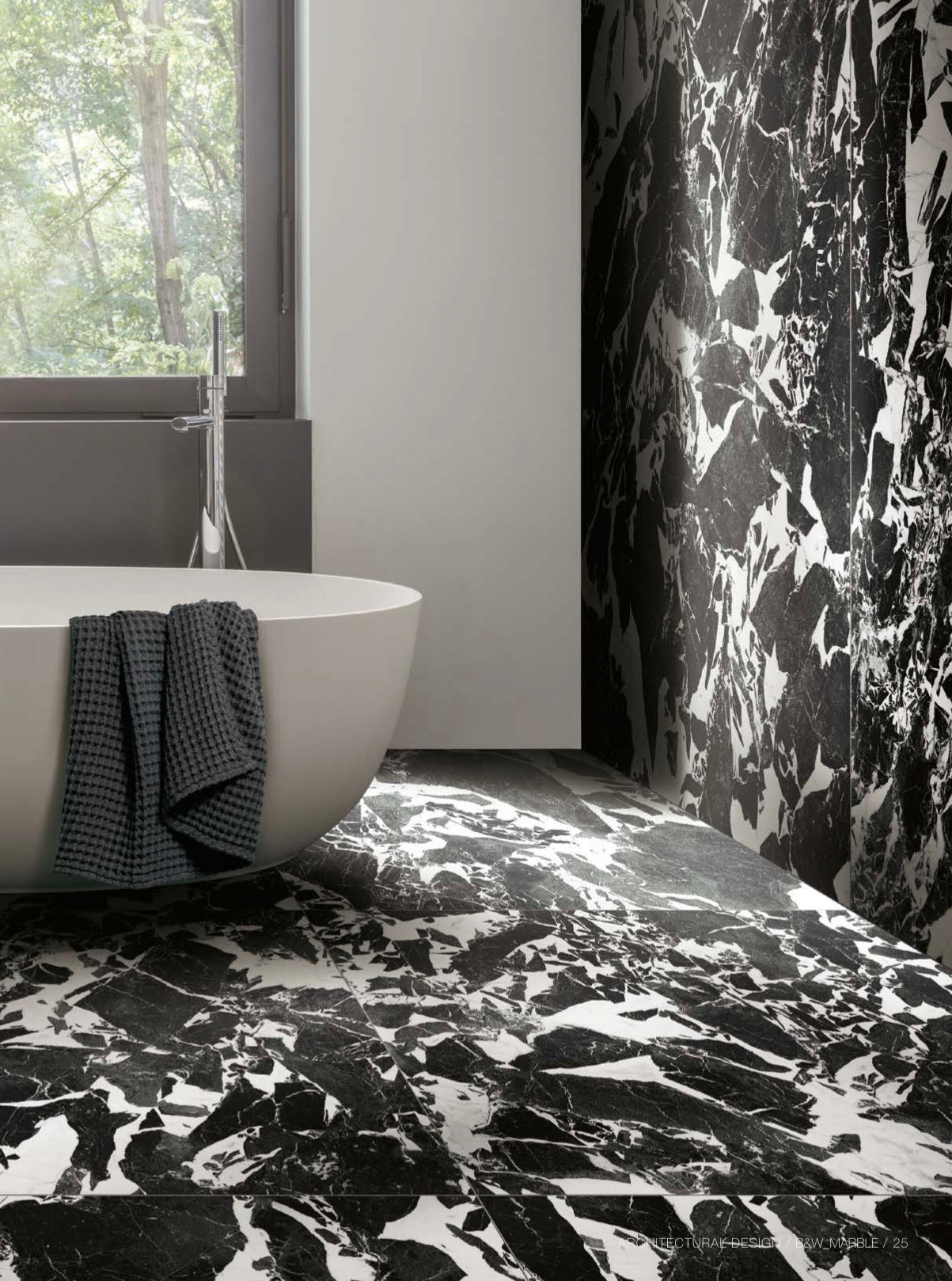 FLORIM - B&W_MARBLE FRAGMENT GLOSSY - Lastra Ceramica