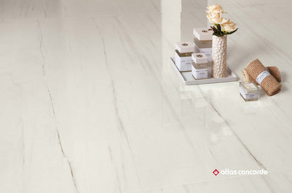 ATLAS CONCORDE - Marvel Stone bianco dolomite 75x150 lappato - Lastra Ceramica