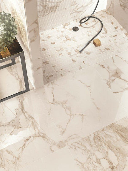 FAP - Roma diamond calacatta brillante 80x80 - Lastra Ceramica